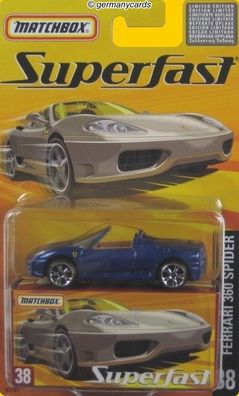Spielzeugauto Matchbox 2005* Ferrari 360 Spider Superfast
