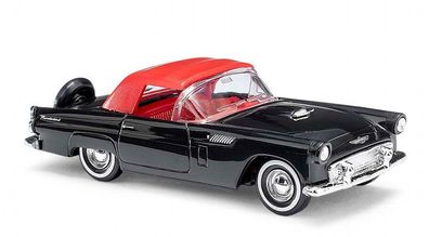 Busch H0, 45238 Ford Thunderbird, Cabrio geschlossen, Schwarz , Automodell 1:87