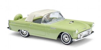 Busch H0, 45242 Ford Thunderbird, Cabrio geschlossen, Grün , Automodell 1:87