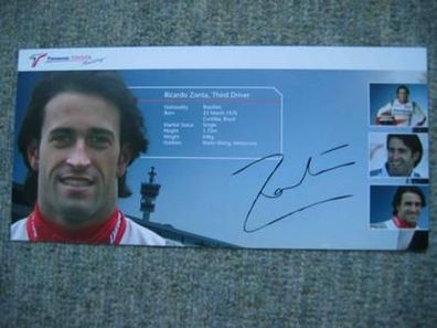 Toyota Formel 1 Star Ricardo Zonta - Autogramm 2006!!!