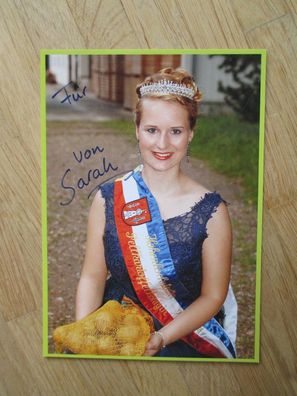 Pellkartoffelkönigin 2016/2017 Sarah Hauschildt - handsigniertes Autogramm!!!