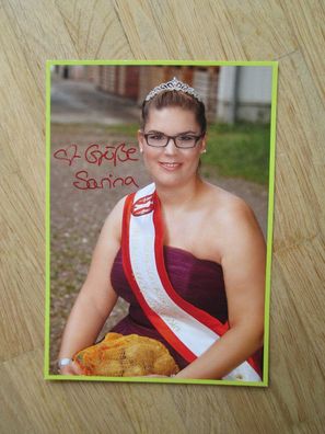 Pellkartoffelprinzessin 2016/2017 Sarina Weingang - handsigniertes Autogramm!!!