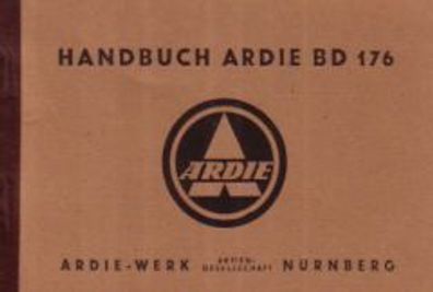 Bedienungsanleitung Ardie BD 176, Motorrad, Oldtimer