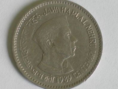 1 Rupee "Jawaharlal Nehru", Indien, aus dem Jahr 1989
