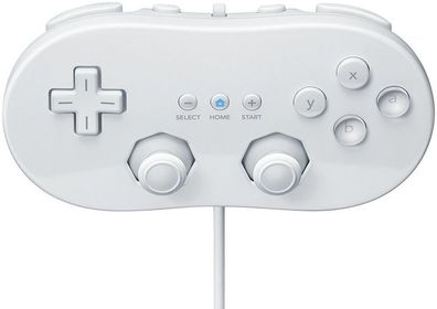 Classic Controller Gamepad Spiel Joypad Joystick Game f. Nintendo Wii / Gamecube Weiß