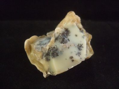 Gemeiner Opal Dendritenopal Rohstein -Mineralien-Edelsteine-Anschliffe-Rohmineralien-