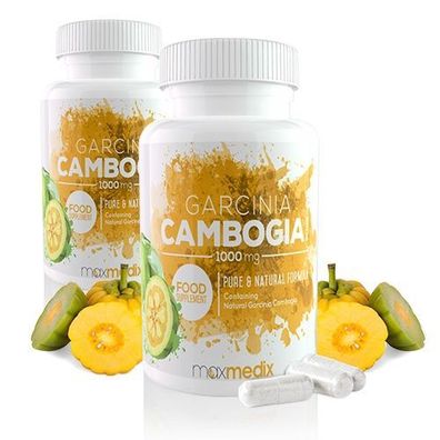 Garcinia Cambogia - 2 Flaschen mit 180 Kapseln