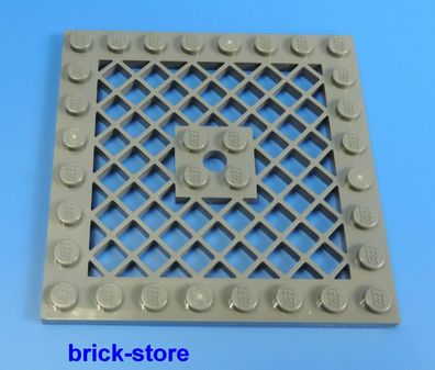 LEGO® 8x8 Bauplatte / dunkelgraue Gitter Platte