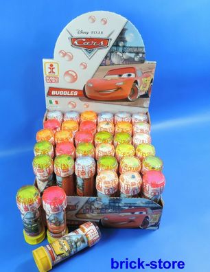 Seifenblasen Display / Bubbels Disney Cars / mit 36 Stück mit Geduldsspiel