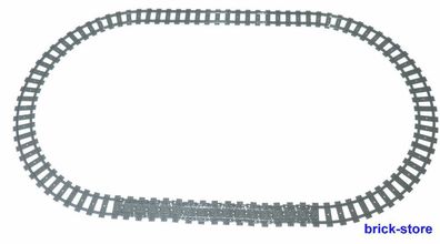 LEGO® Eisenbahn Schienenkreis 16x gebogne 16x Flex 4 x gerade Schienen