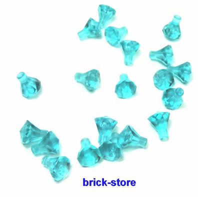 LEGO® tranparent hellblaue Diamanten/ KristallePerlen / 20 Stück