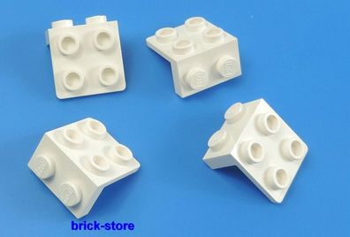 LEGO® / weiß/ 1x2-2x2 Winkel Platte / 4 Stück