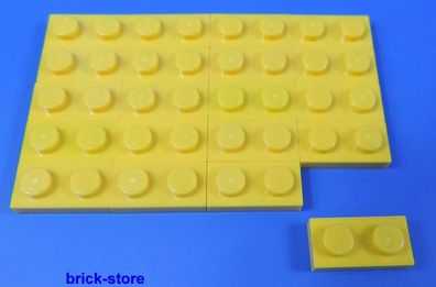 LEGO® Nr- 302324 / 1x2 Platte gelb / 20 Stück