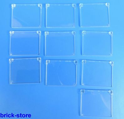LEGO® Fenster 1x4x3 Glas / transparent klar / 10 Stück