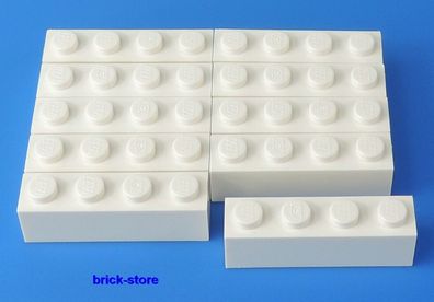 LEGO® / weiß / 1x4 Grundbausteine / 10 Stück / Basicsteine STEINE