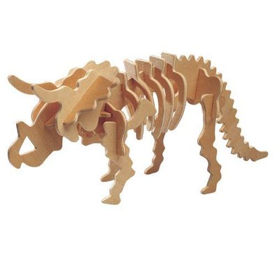 Stegosaurus 3D Holzbausatz Dinosaurier Dino Tier Holz Steckpuzzle Holzpuzzle 