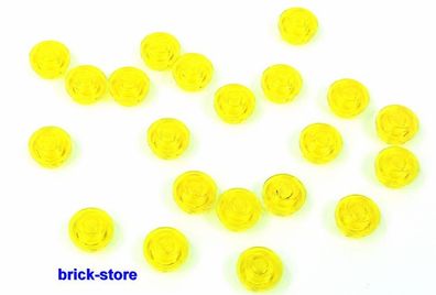 LEGO® gelbe / 1x1 x0.33 runde Platten / Rundsteine / 20 Stück