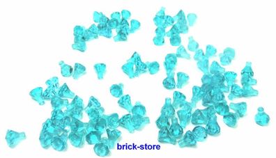 LEGO® tranparent hellblaue Diamanten / 100 Stück / Kristalle/ Perlen
