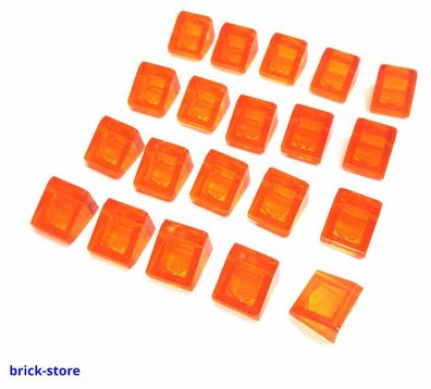 LEGO® Nr- 4244369 / 1x1 2/3 Dachstein orange transperant / 20 Stück