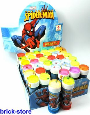 Seifenblasen Display Spiderman 60 ml / mit 36 Stück mit Geduldsspiel