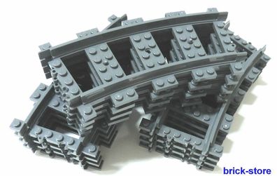 LEGO® Eisenbahn 12x gebogne Schienen (3677,7897,7898, 7938,7939,60051,60052)