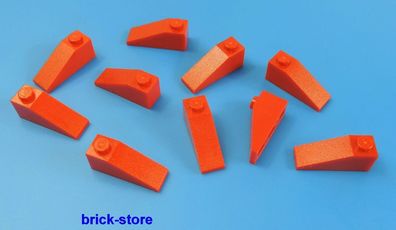 LEGO® 1x3 Dachstein rot / 10 Stück