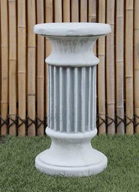 Sockel Säule rund Höhe 55 cm Gartendekoration Steinguss Steinfigur frostfest