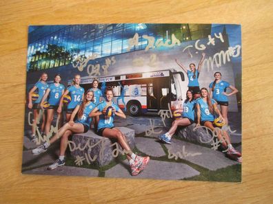 Volleyball Bundesliga VC Wiesbaden 2016/2017 - Mannschaftskarte mit Autogrammen!!!