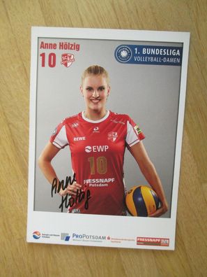 Volleyball Bundesliga SC Potsdam Anna Hölzig - handsigniertes Autogramm!!!