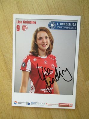 Volleyball Bundesliga SC Potsdam Lisa Gründing - handsigniertes Autogramm!!!