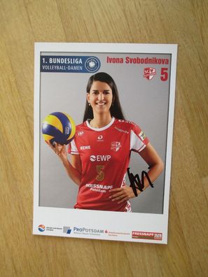 Volleyball Bundesliga SC Potsdam Ivona Svobodnikova - handsigniertes Autogramm!!!