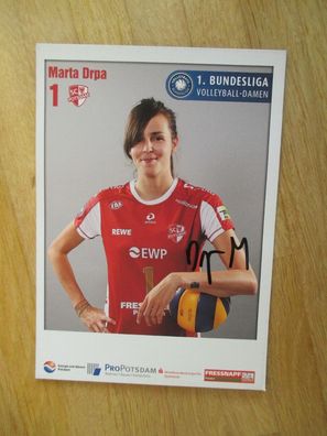 Volleyball Bundesliga SC Potsdam Marta Drpa - handsigniertes Autogramm!!!