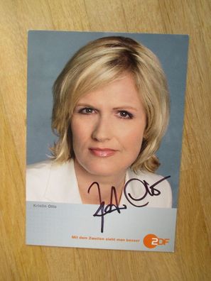 DDR Schwimmstar ZDF Fernsehmoderatorin Kristin Otto - handsigniertes Autogramm!!!