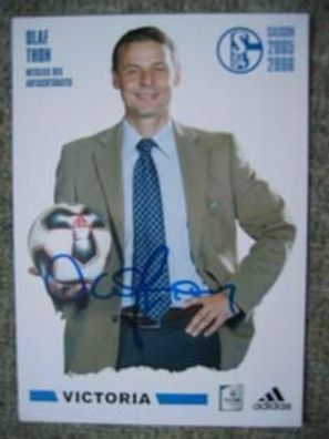 FC Schalke 04 Saison 05/06 Olaf Thon - handsigniertes Autogramm!!!