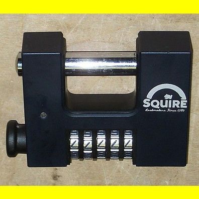 Squire Vorhängeschloss CBW85 mit 5 Zahlen - Breite 87 mm / Bügel 12,7 mm