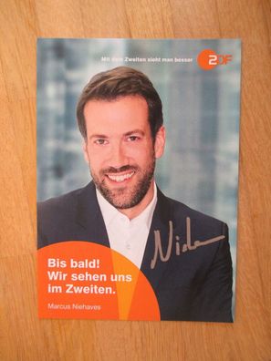 ZDF Fernsehmoderator Marcus Niehaves - handsigniertes Autogramm!!!