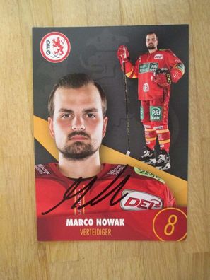 Eishockey Bundesliga DEG Düsseldorfer EG Marco Nowak - hands. Autogramm!!!