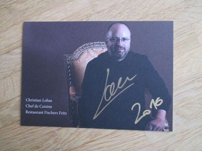Vox Game of Chefs Sternekoch Christian Lohse - handsigniertes Autogramm!!!
