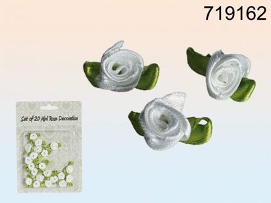 Streudeko-Rosen aus Seide - ca. 2,5 cm - 20 Stück