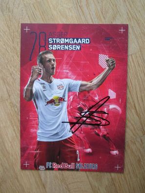 Red Bull Salzburg Asger Stromgaard Sorensen - handsigniertes Autogramm!!!