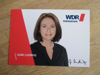 WDR Fernsehmoderatorin Gabi Ludwig - handsigniertes Autogramm!!!