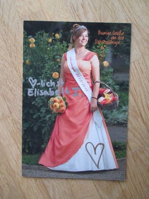 Bad Köstritz Dahlienkönigin 2015/2016 Elisabeth I. - handsigniertes Autogramm!!!