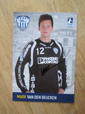 Handball Bundesliga TBV Lemgo Mark van den Beucken - handsigniertes Autogramm!!!