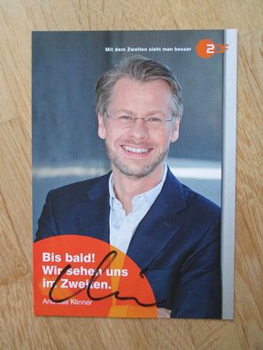 ZDF Fernsehmoderator Andreas Klinner - handsigniertes Autogramm!!!
