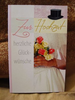 1Glückwunschkarte : Zur Hochzeit Nr 3