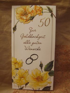 1Glückwunschkarte : Zur goldenen Hochzeit Nr 4