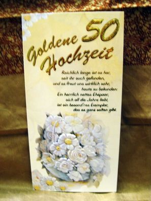 1Glückwunschkarte : Zur goldenen Hochzeit Nr 5