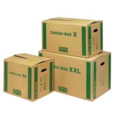 10 x Umzugskarton progressCARGO Cargobox 750x420x440mm Transportkarton Pappkarton