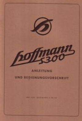 Bedienungsanleitung Hoffmann S 300 Motorrad, Oldtimer