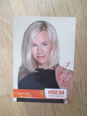 HSE Fernsehmoderatorin Stefanie Sick - handsigniertes Autogramm!!!